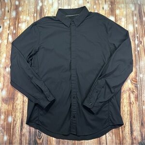 Lululemon Mission long sleeve button down casual  T-shirt Black